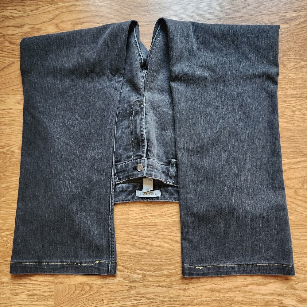 White House Black Market Jeans Womens Size 12R Blanc Black Bootcut Flex Pant - Picture 11 of 14